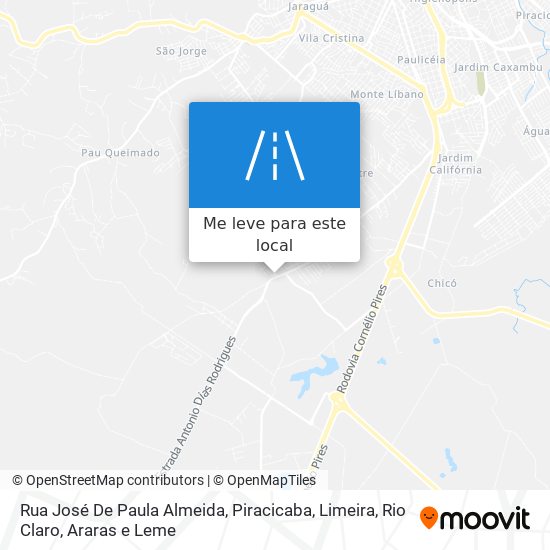 Rua José De Paula Almeida mapa