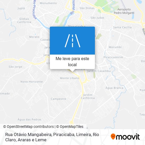 Rua Otávio Mangabeira mapa