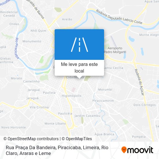 Rua Praça Da Bandeira mapa