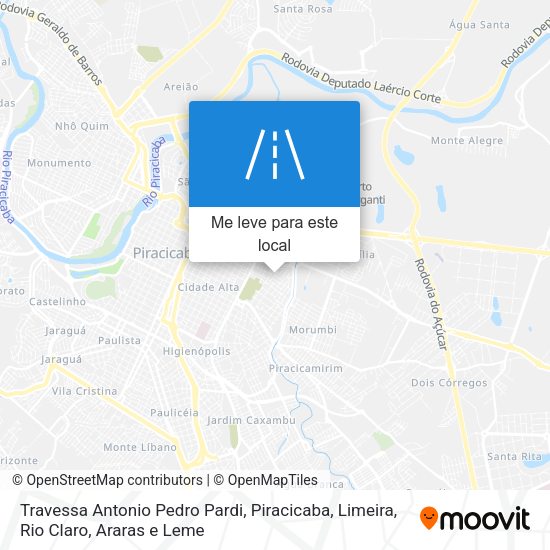 Travessa Antonio Pedro Pardi mapa