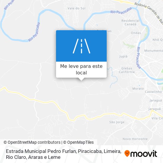 Estrada Municipal Pedro Furlan mapa