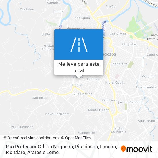 Rua Professor  Odilon Nogueira mapa