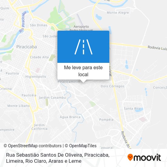Rua Sebastião Santos De Oliveira mapa