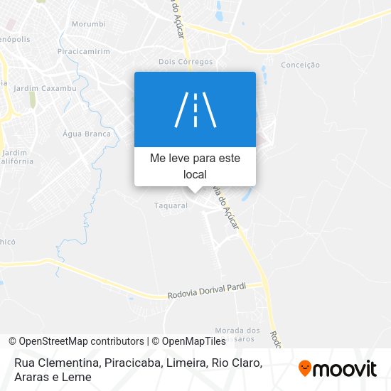 Rua Clementina mapa