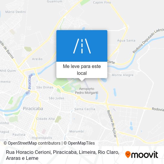 Rua Horacio Cerioni mapa