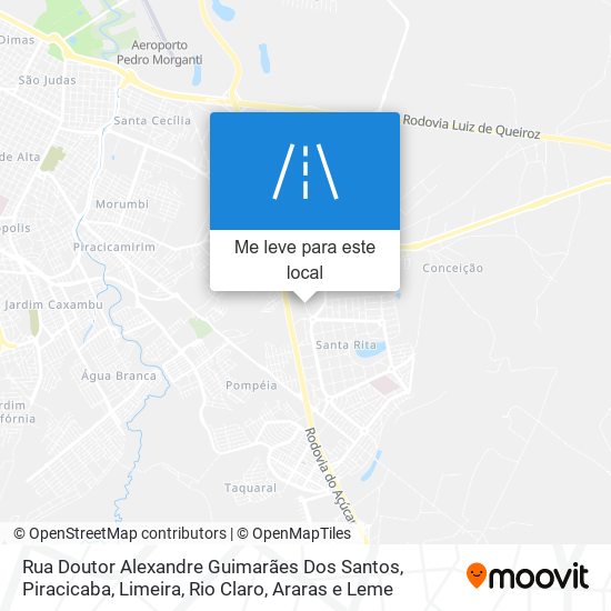 Rua Doutor Alexandre Guimarães Dos Santos mapa