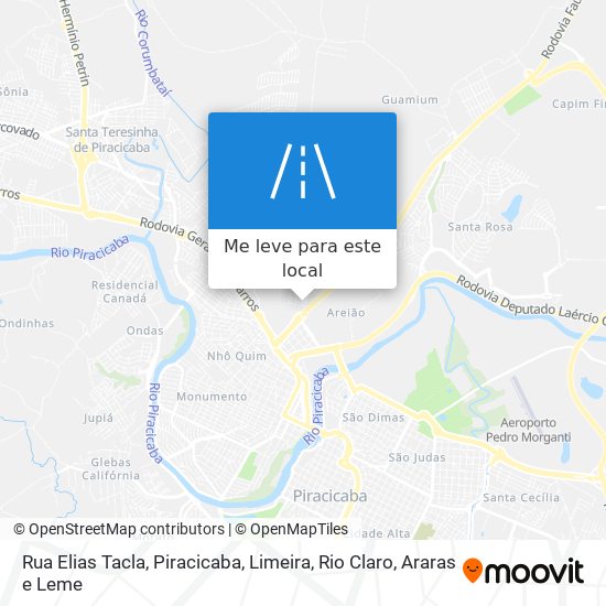 Rua Elias Tacla mapa