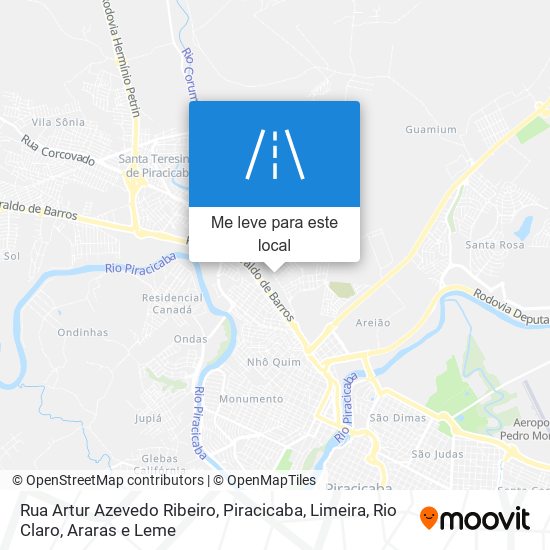 Rua Artur Azevedo Ribeiro mapa