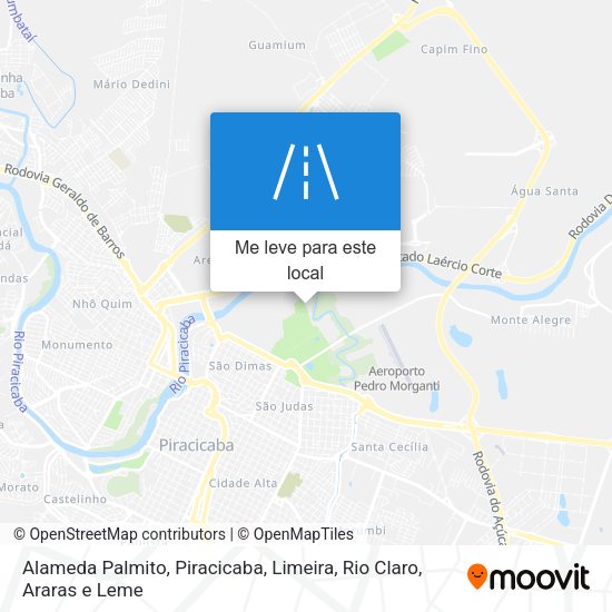 Alameda Palmito mapa