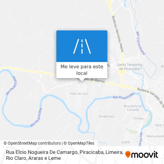 Rua Elcio Nogueira De Camargo mapa