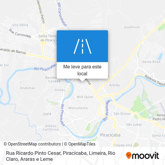 Rua Ricardo Pinto Cesar mapa