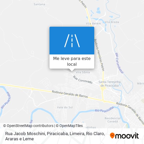 Rua Jacob Moschini mapa