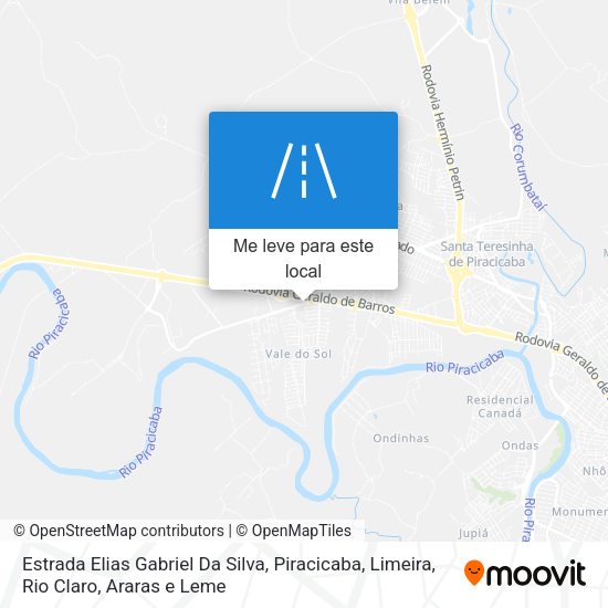 Estrada Elias Gabriel Da Silva mapa