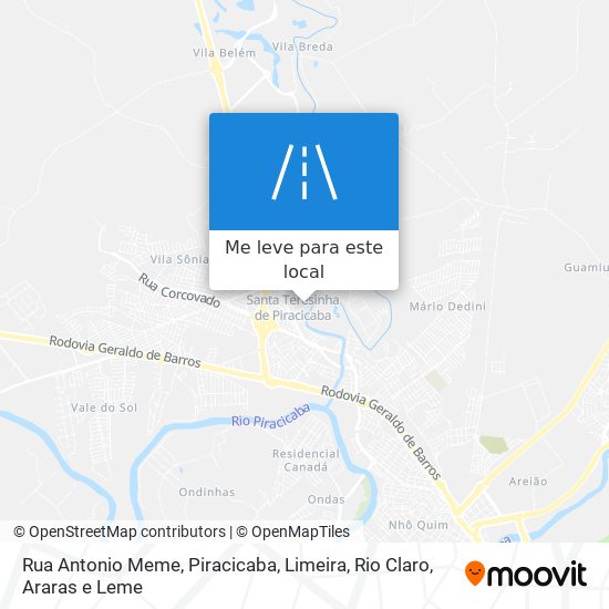 Rua Antonio Meme mapa