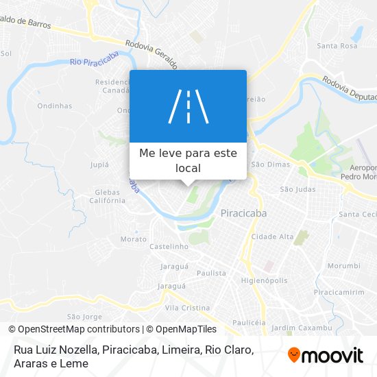 Rua Luiz Nozella mapa