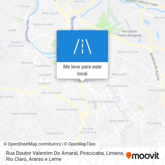 Rua Doutor Valentim Do Amaral mapa