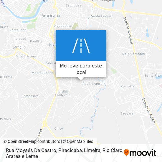 Rua Moysés De Castro mapa