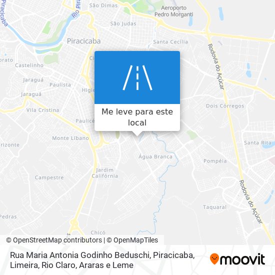 Rua Maria Antonia Godinho Beduschi mapa