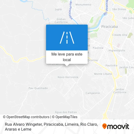 Rua Alvaro Wingeter mapa
