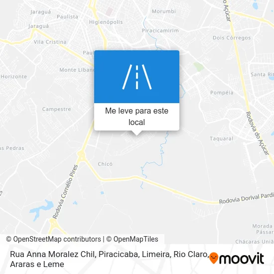Rua Anna Moralez Chil mapa