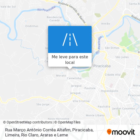 Rua Março Antônio Corrêa Altafim mapa