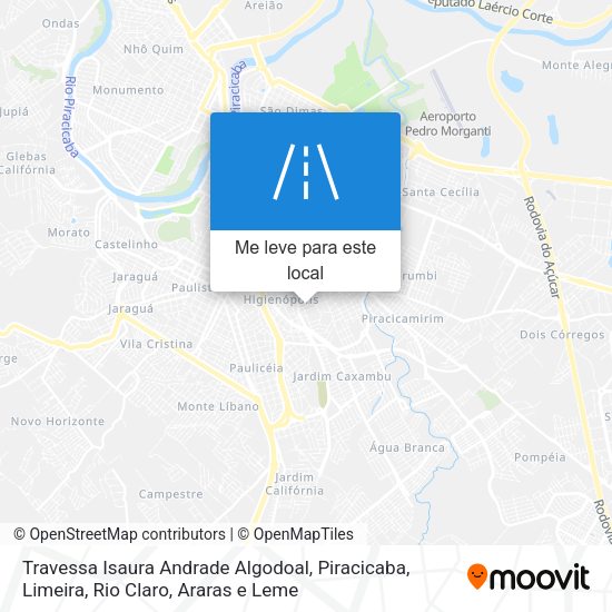 Travessa Isaura Andrade Algodoal mapa