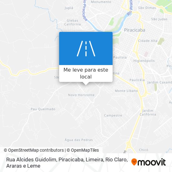 Rua Alcides Guidolim mapa