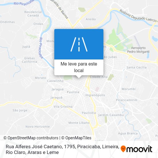 Rua Alferes José Caetano, 1795 mapa