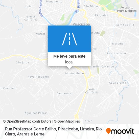 Rua Professor Corte Brilho mapa