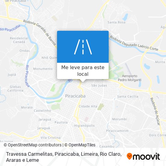 Travessa Carmelitas mapa