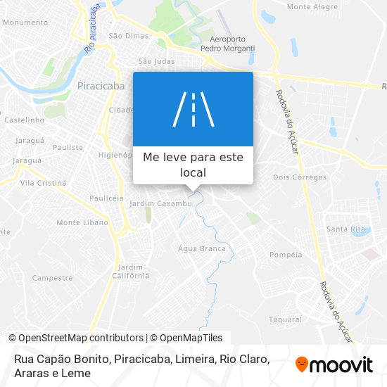 Rua Capão Bonito mapa