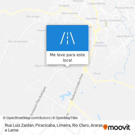 Rua Luiz Zaidan mapa