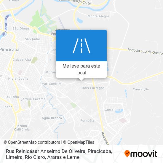 Rua Reinicésar Anselmo De Oliveira mapa