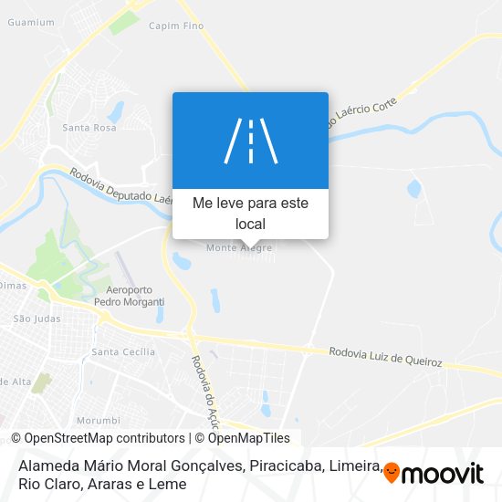 Alameda Mário Moral Gonçalves mapa