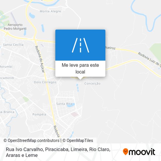 Rua Ivo Carvalho mapa