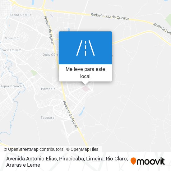 Avenida Antônio Elias mapa