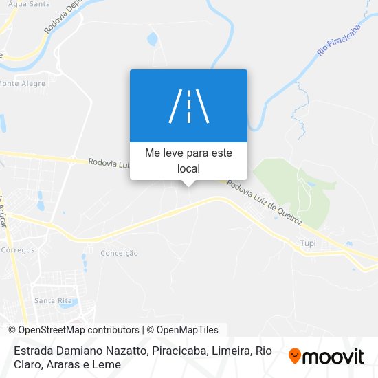 Estrada Damiano Nazatto mapa
