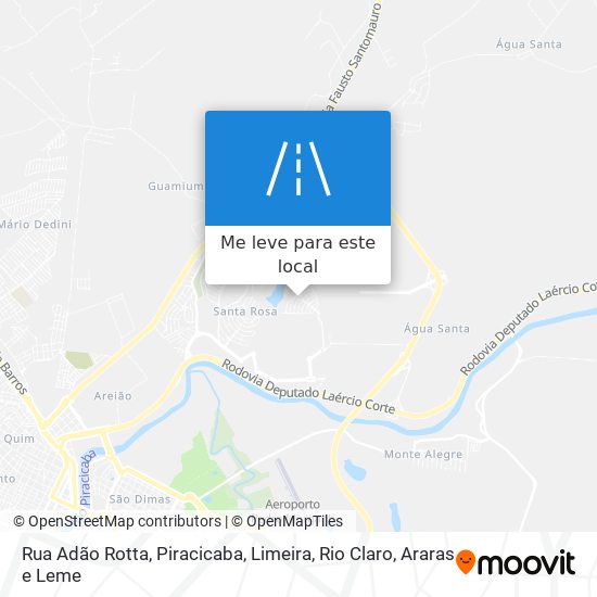 Rua Adão Rotta mapa
