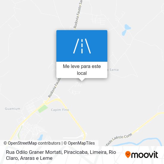 Rua Odilo Graner Mortati mapa
