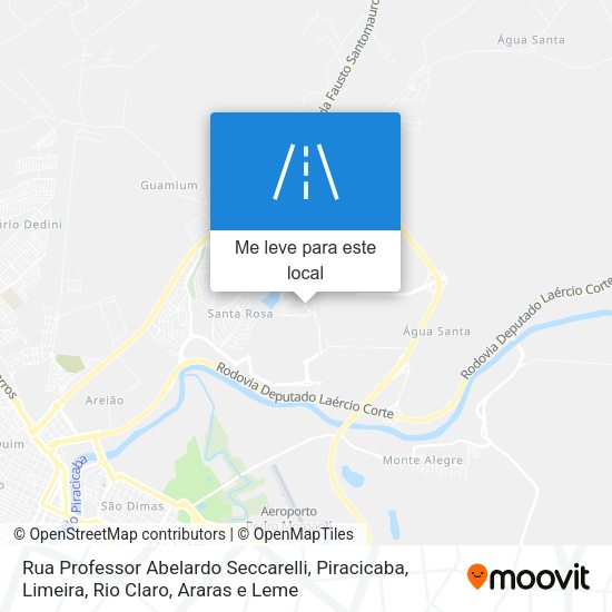Rua Professor Abelardo Seccarelli mapa