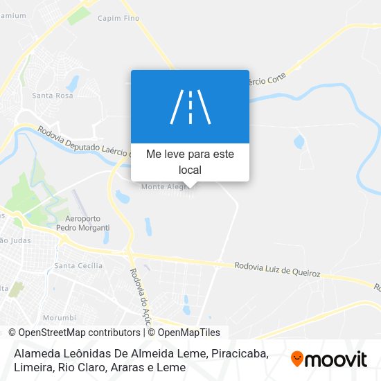 Alameda Leônidas De Almeida Leme mapa