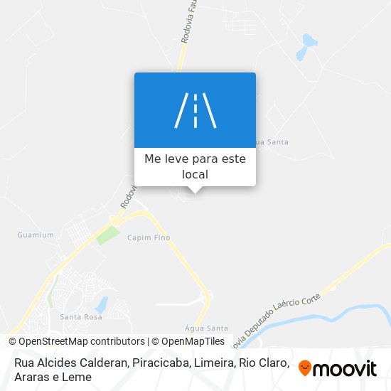 Rua Alcides Calderan mapa