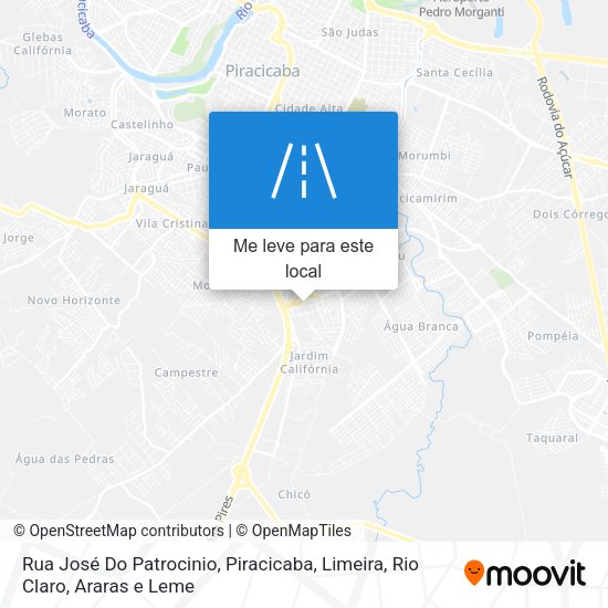 Rua José Do Patrocinio mapa