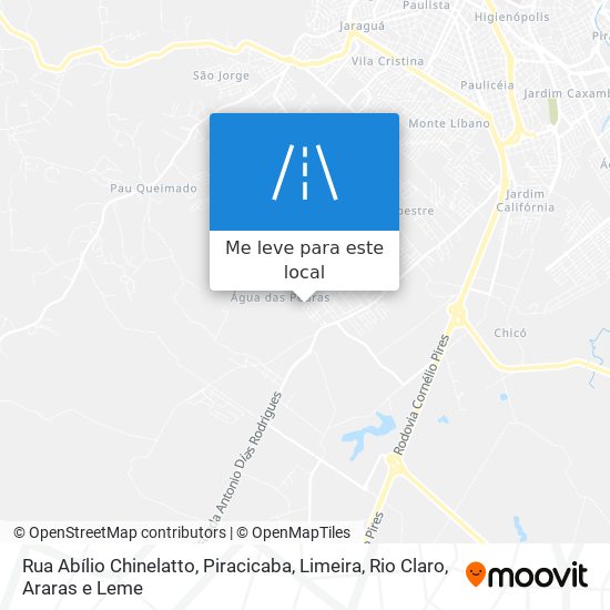 Rua Abílio Chinelatto mapa