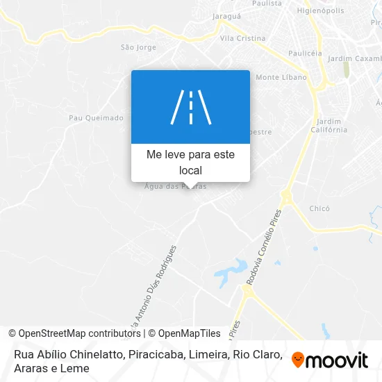 Rua Abílio Chinelatto mapa