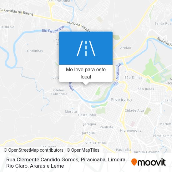 Rua Clemente Candido Gomes mapa