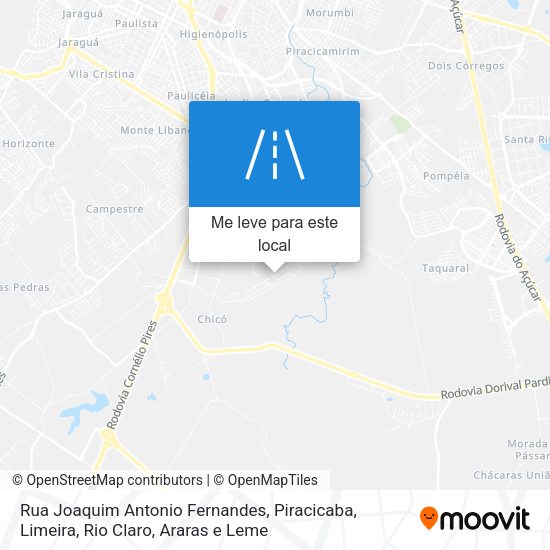 Rua Joaquim Antonio Fernandes mapa