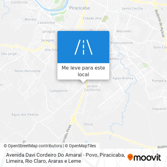 Avenida Davi Cordeiro Do Amaral - Povo mapa