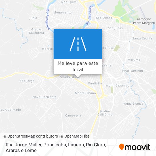 Rua Jorge Muller mapa