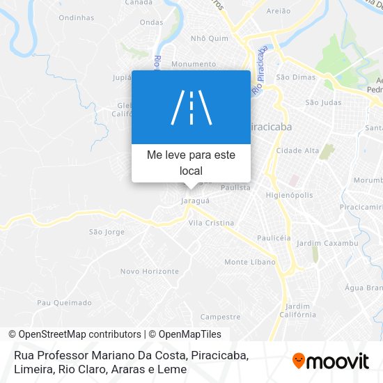 Rua Professor Mariano Da Costa mapa